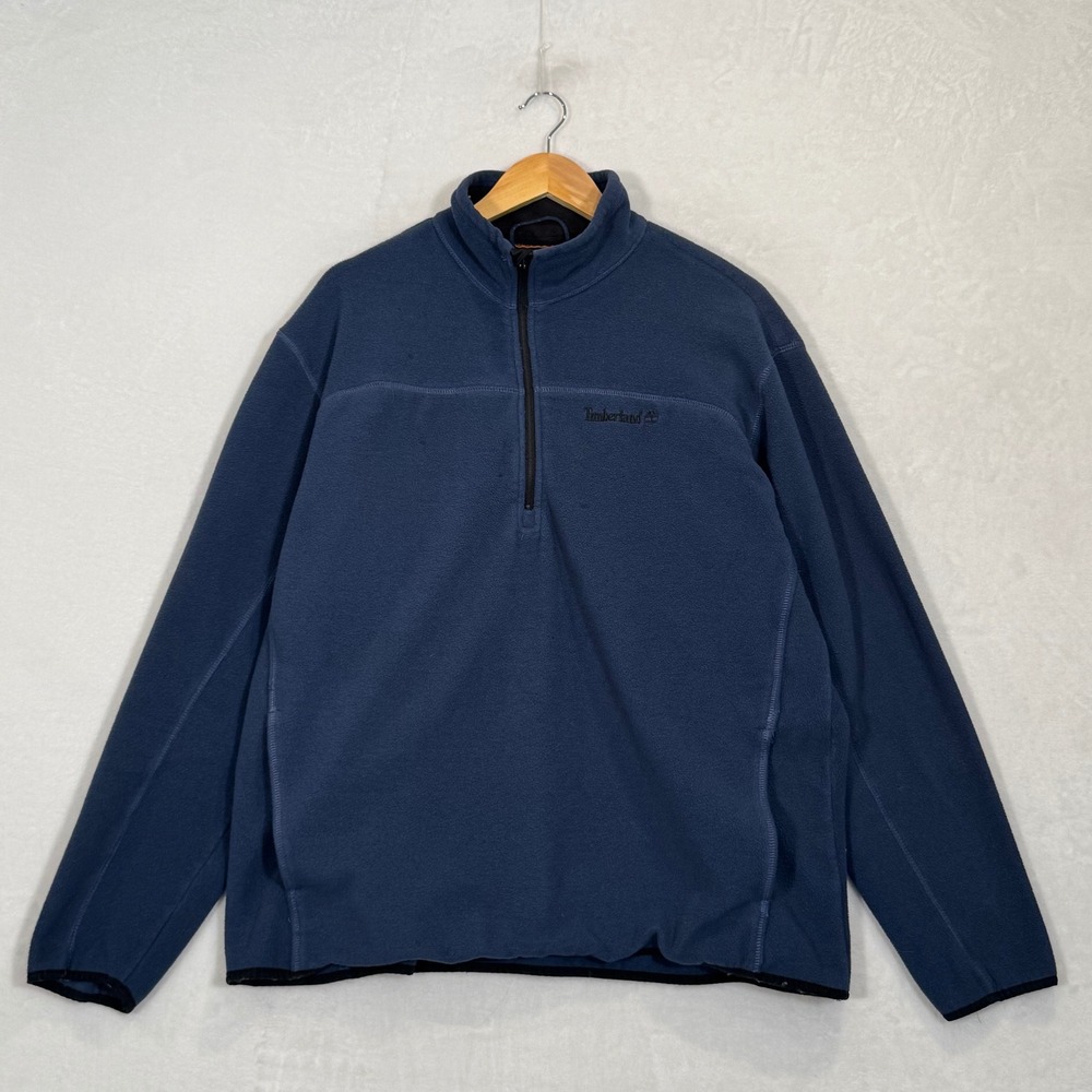 Timberland Navy Blue Quarter Zip Fleece Pullover XL